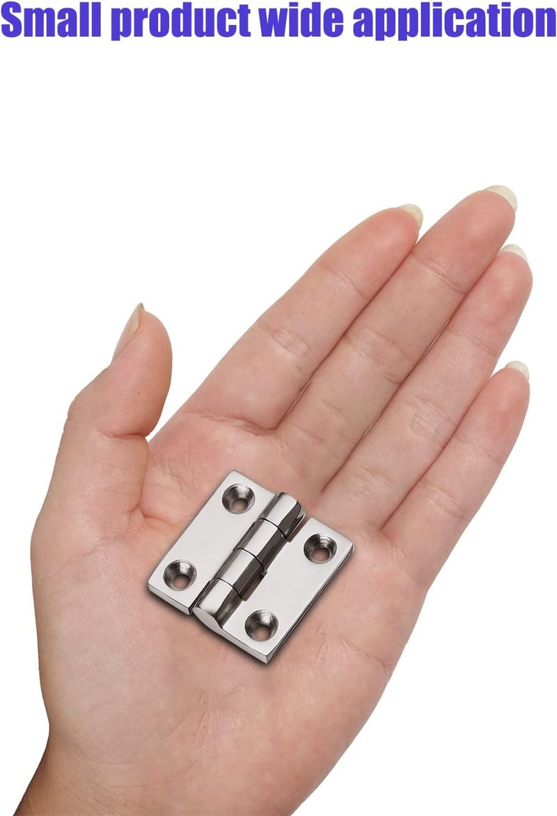 ODYSUNRAL Heavy Duty Boat Hinges Stainless Steel Marine Grade, 1.5 inch x 1.5 inches (38mm X 38 mm), No Noise, 316 Stainless Steel with Screws (2 PCS) - Image 5